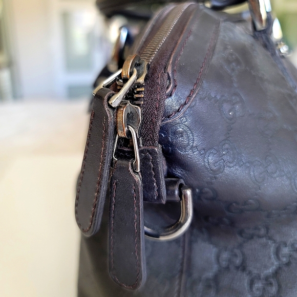 Gucci Leather Guccisima GG Charm  Sachel Bag - Picture 7 of 14